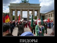 Демотиваторы про Германию - Парад геев педерастов в Берлине